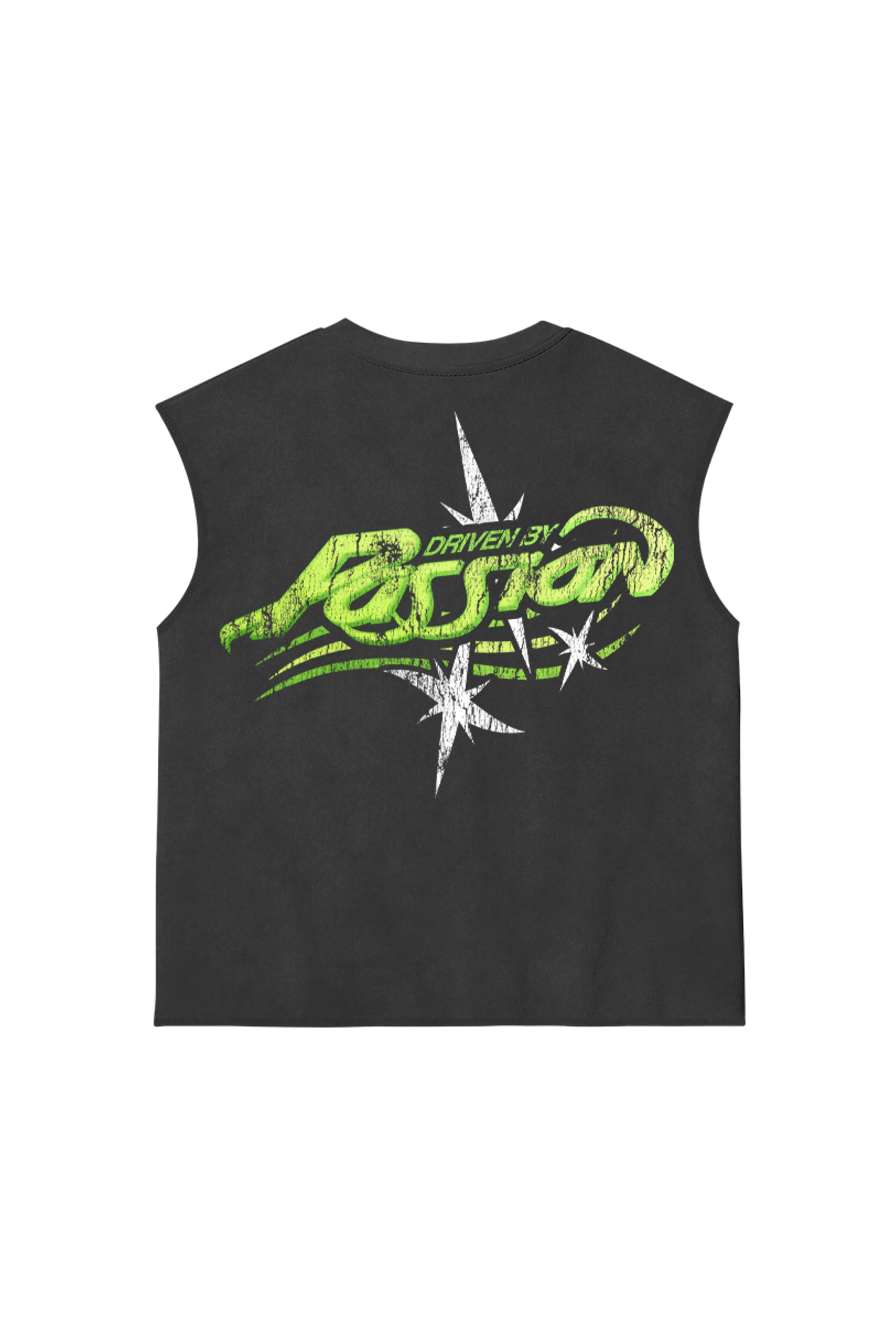 Driven by Passion Tank Top Washed Grey