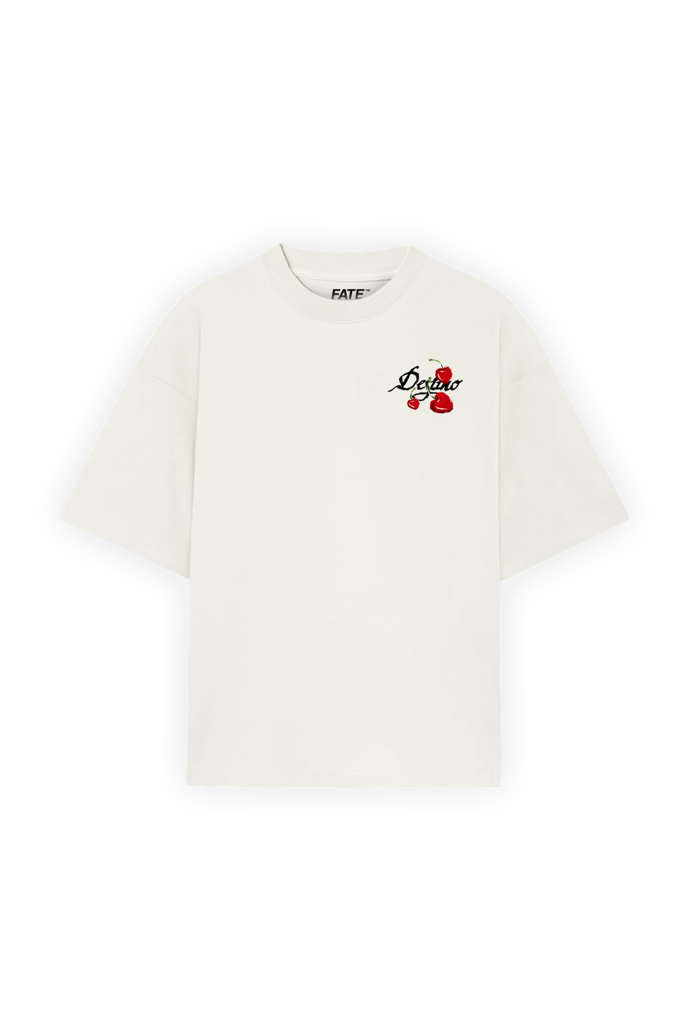 Crayon Cherry Tee Ivory