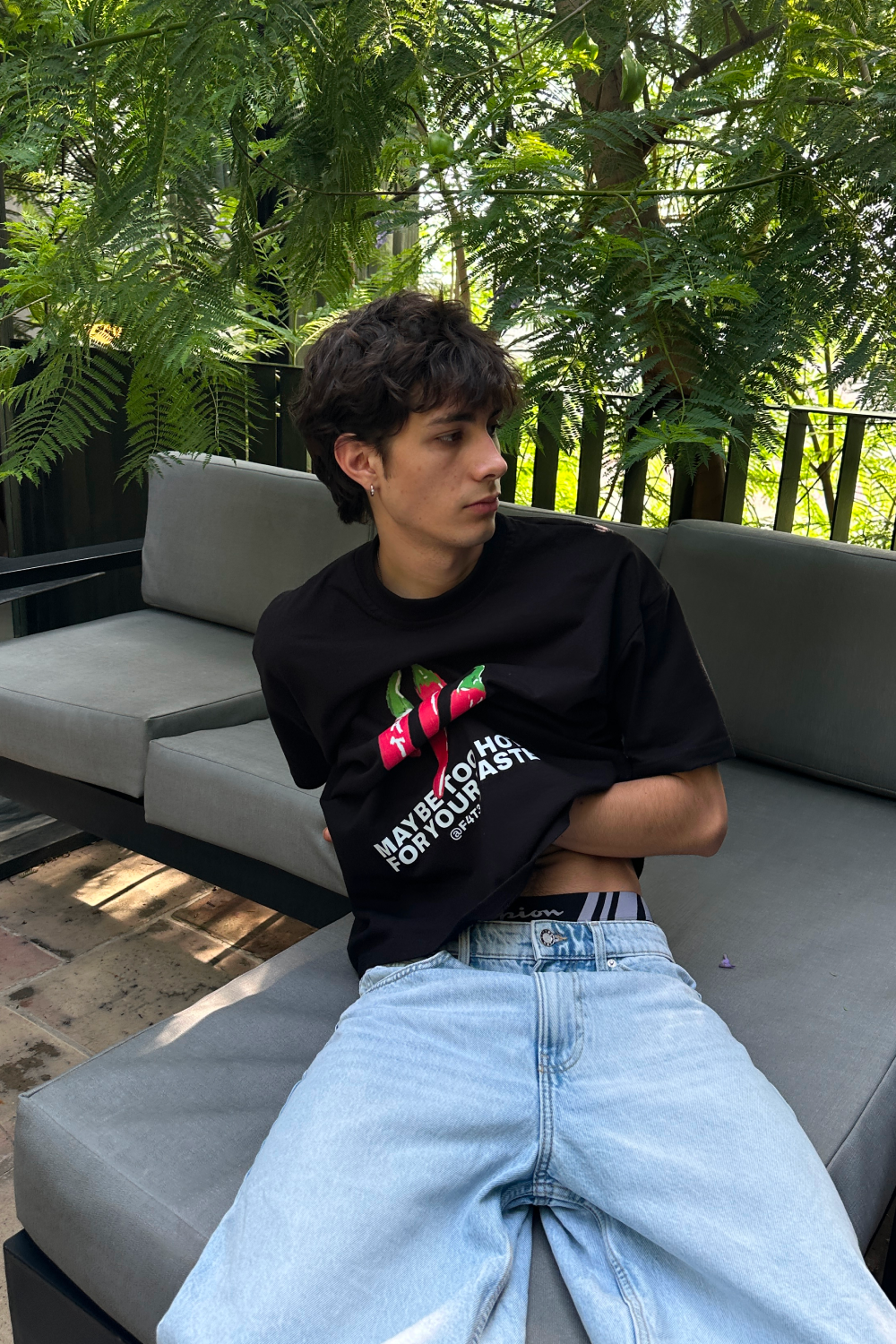 May Be Too Hot Tee Black