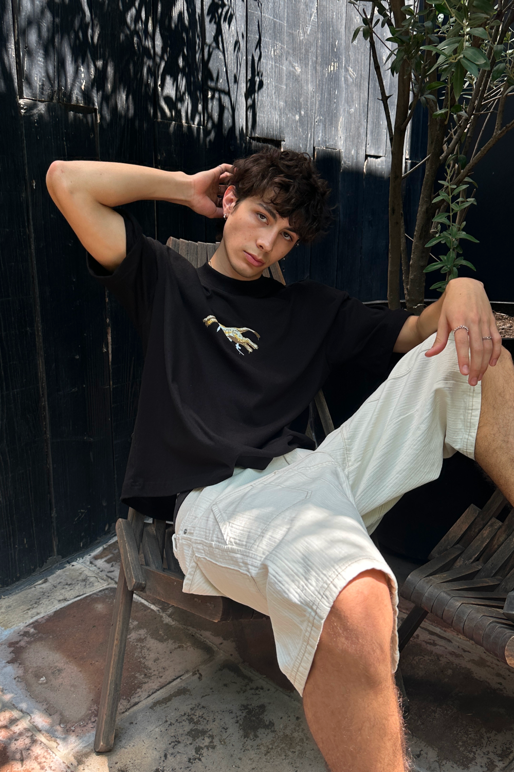 Cheetah Tee Black
