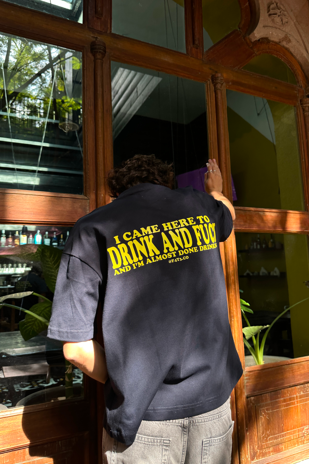 Drink & F*ck Tee Blue Navy