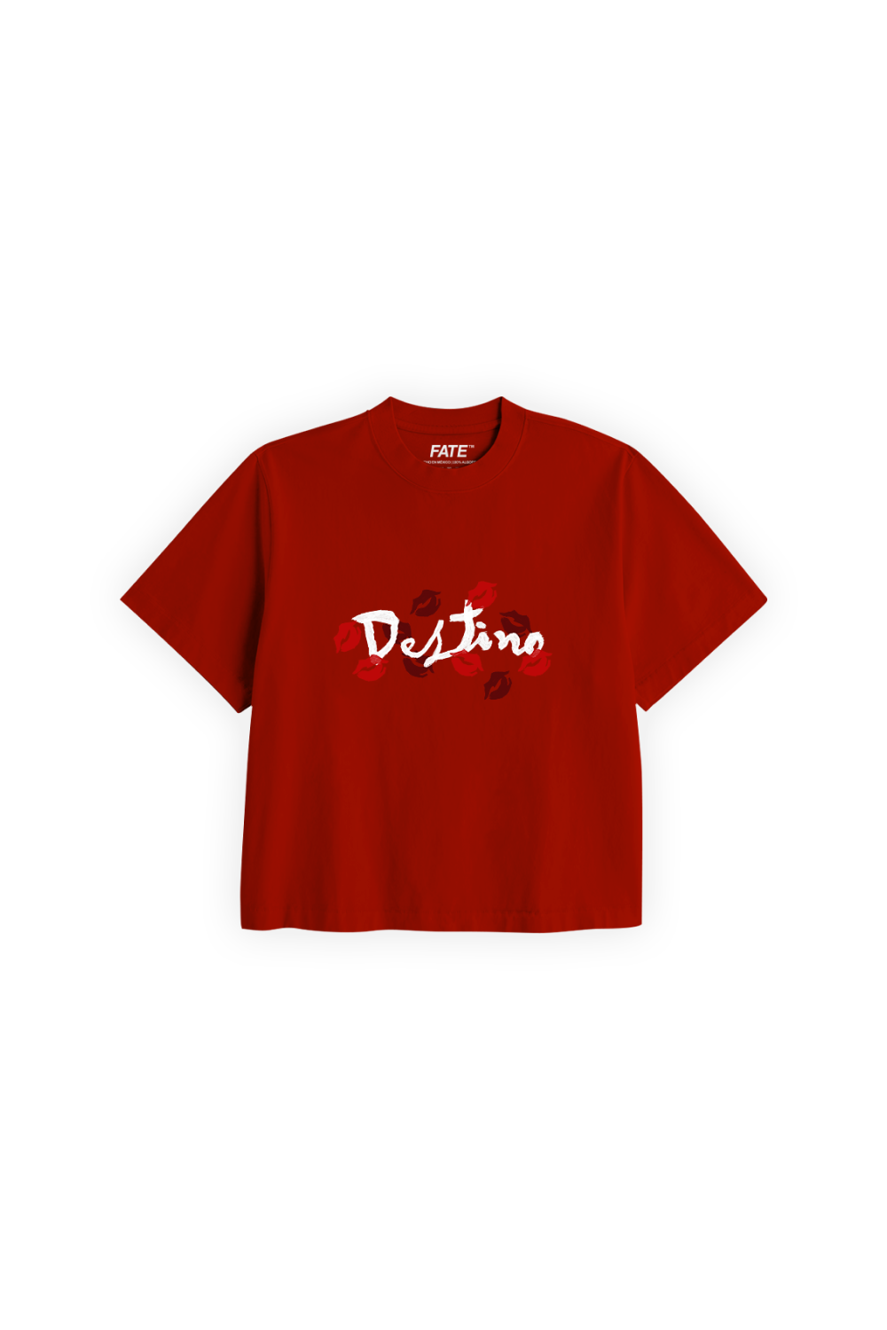 Kisses Crop Tee Red
