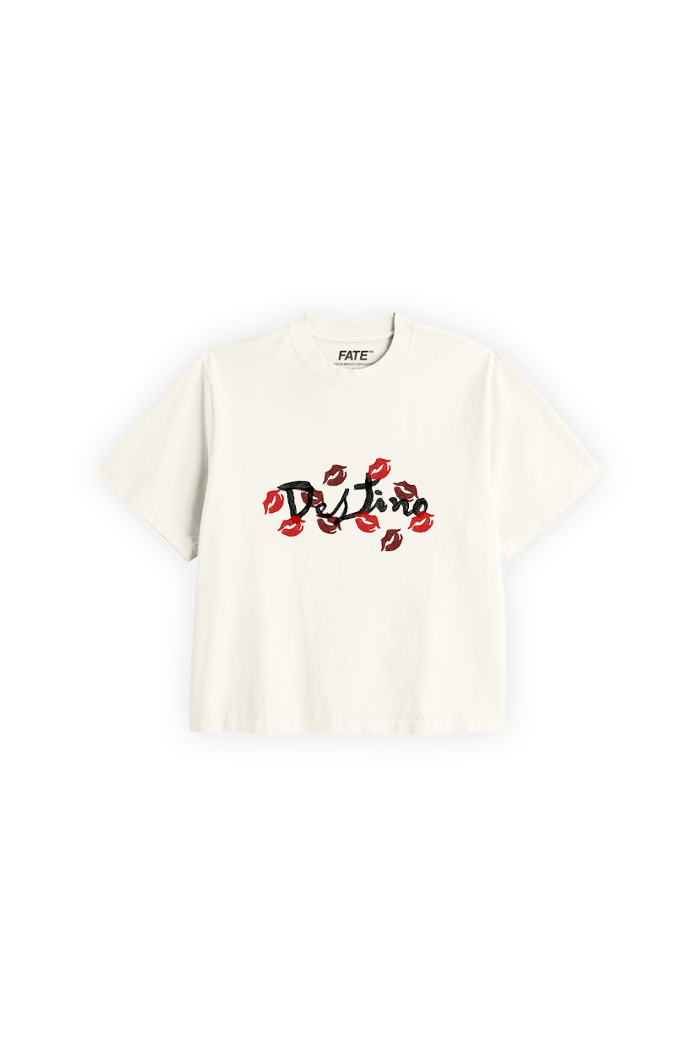 Kisses Crop Tee Ivory