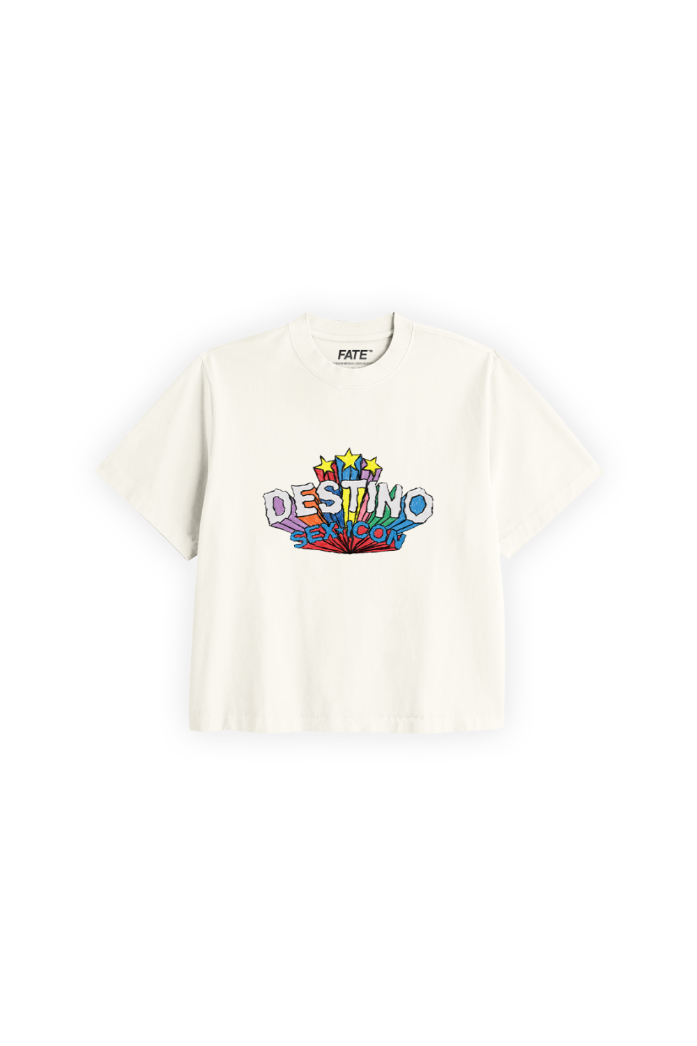 Sex Colors Crop Tee Ivory