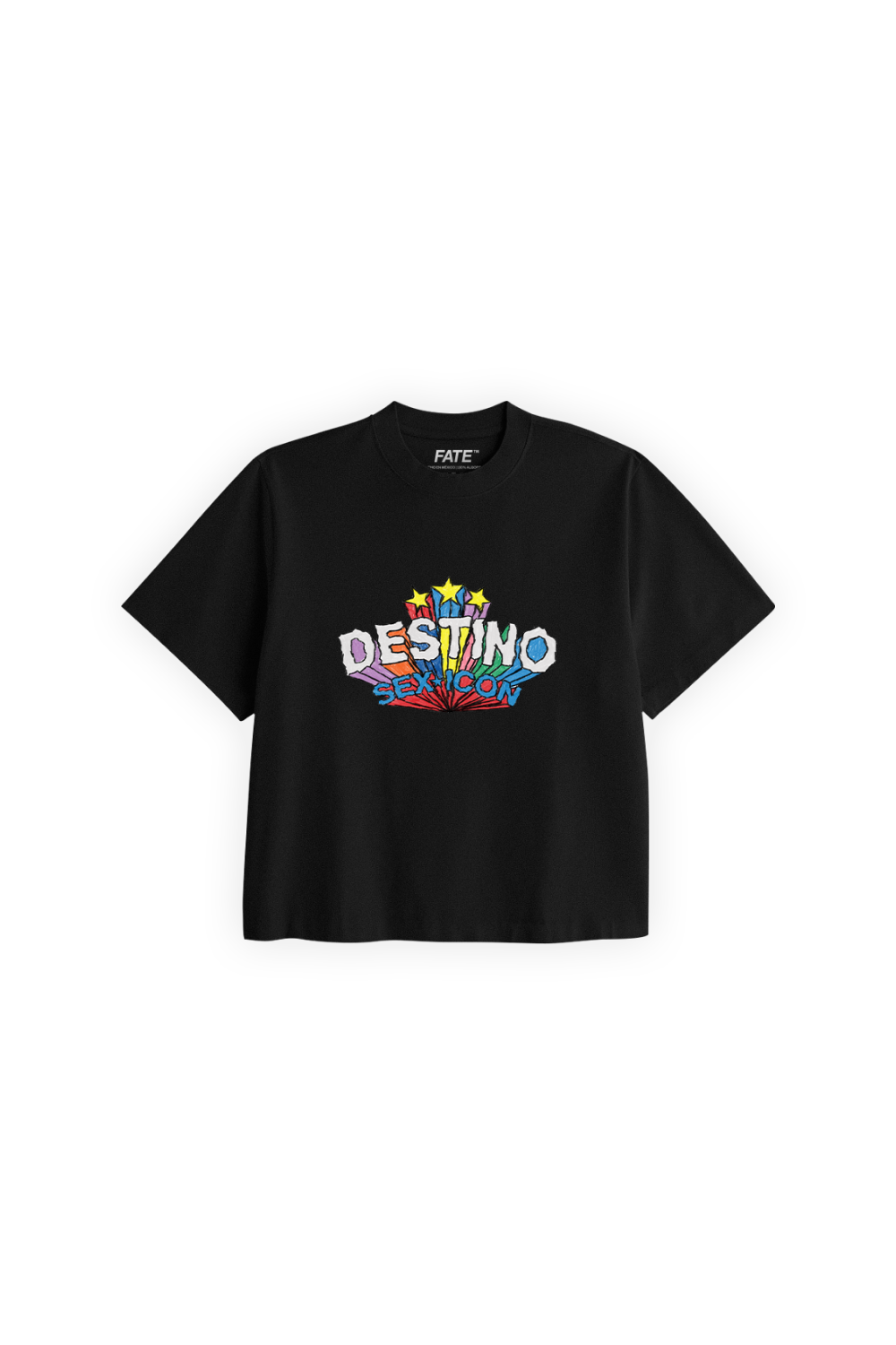 Sex Colors Crop Tee Black