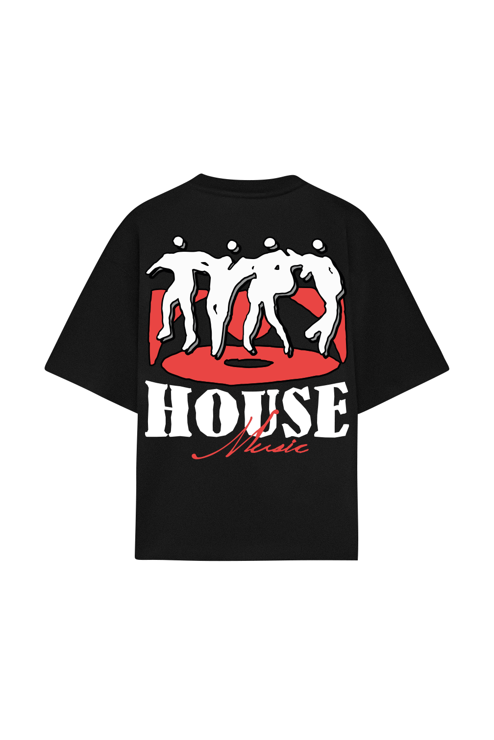 House Music Tee Black