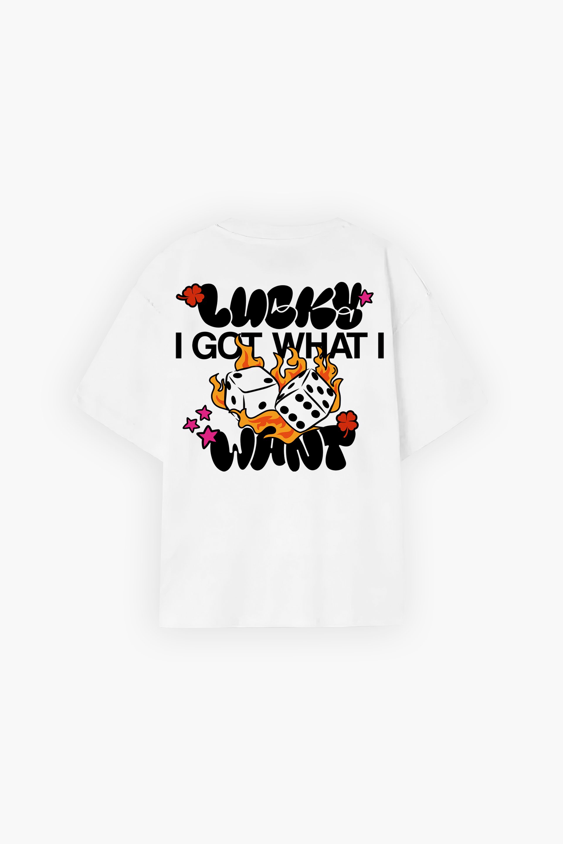 Lucky I Got Tee White