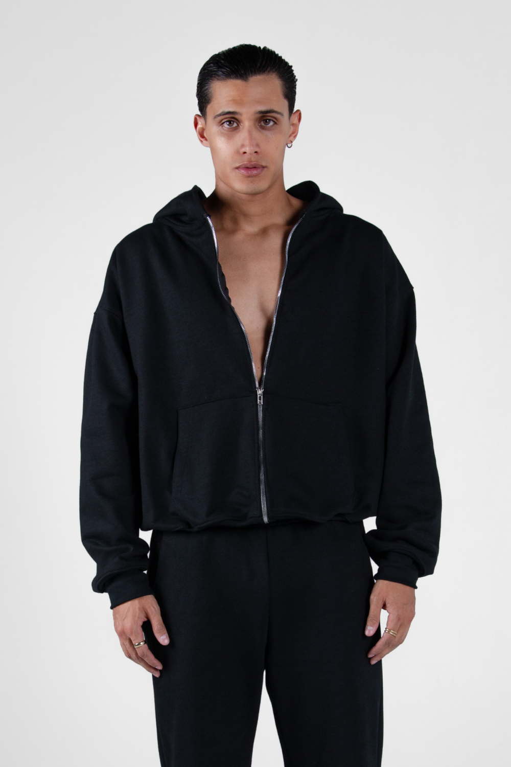 Vantablack Zip Hoodie 450 GSM