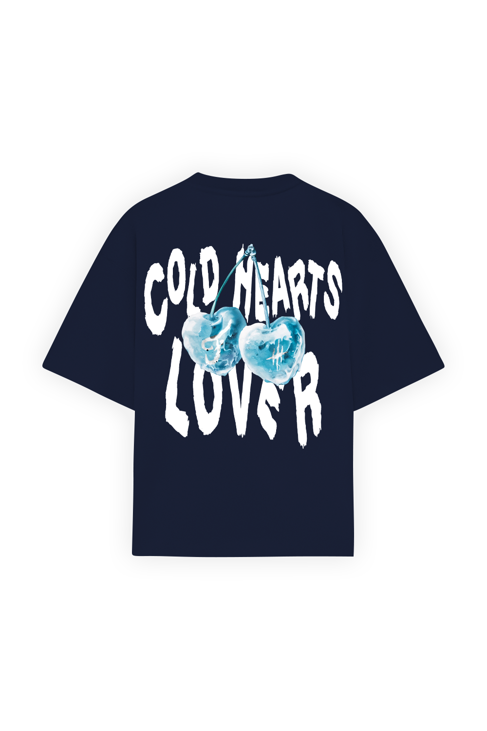Cold Hearts Tee Blue Navy