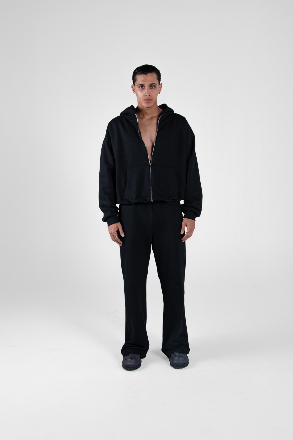 Vantablack Zip Hoodie 450 GSM