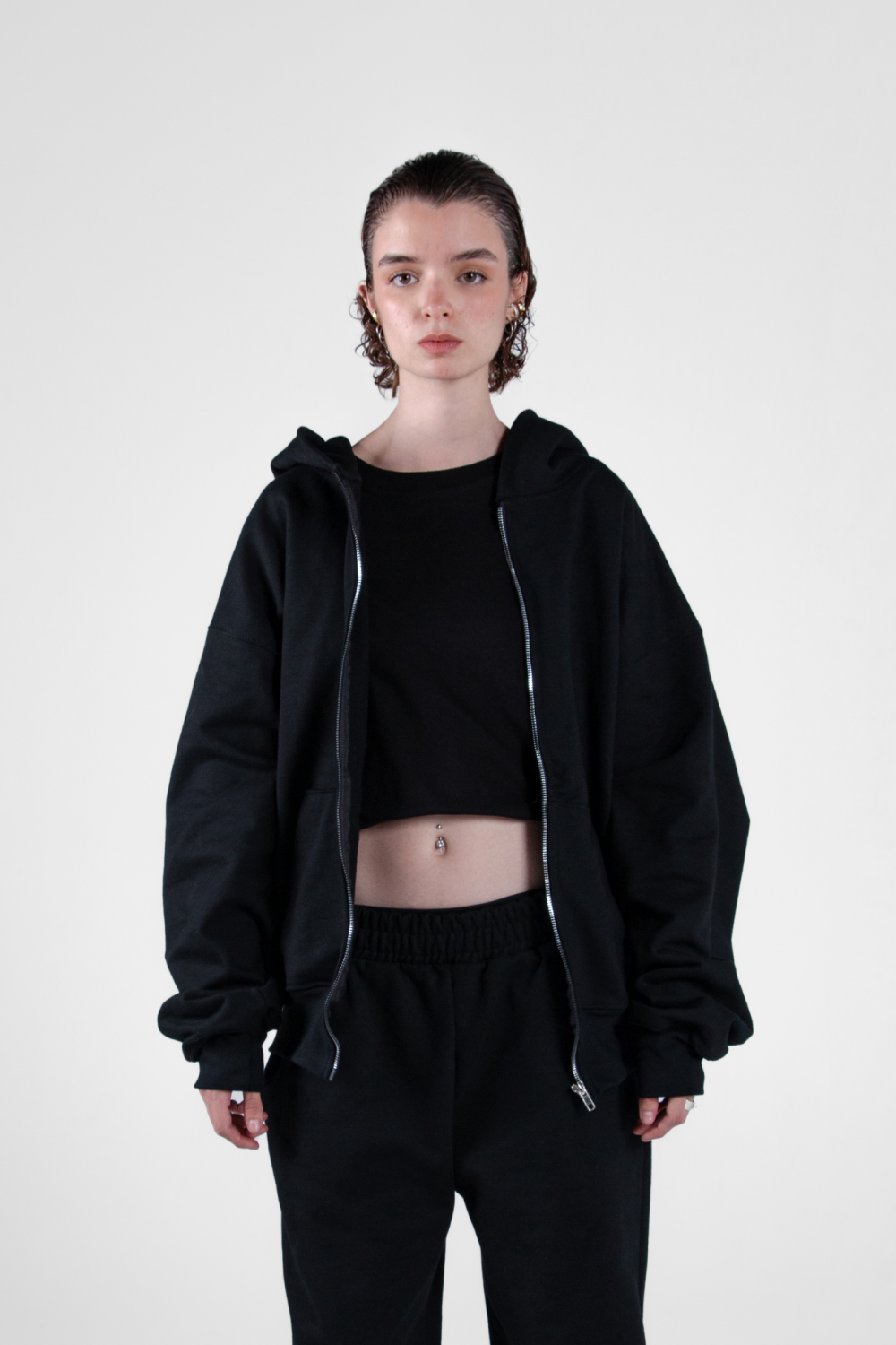 Vantablack Zip Hoodie 450 GSM