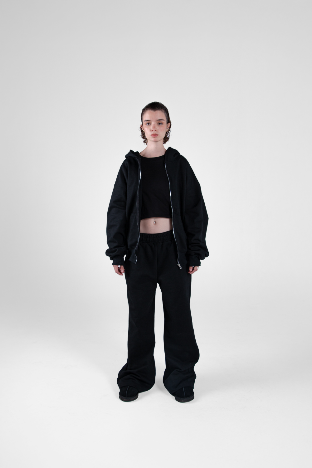 Vantablack Zip Hoodie 450 GSM