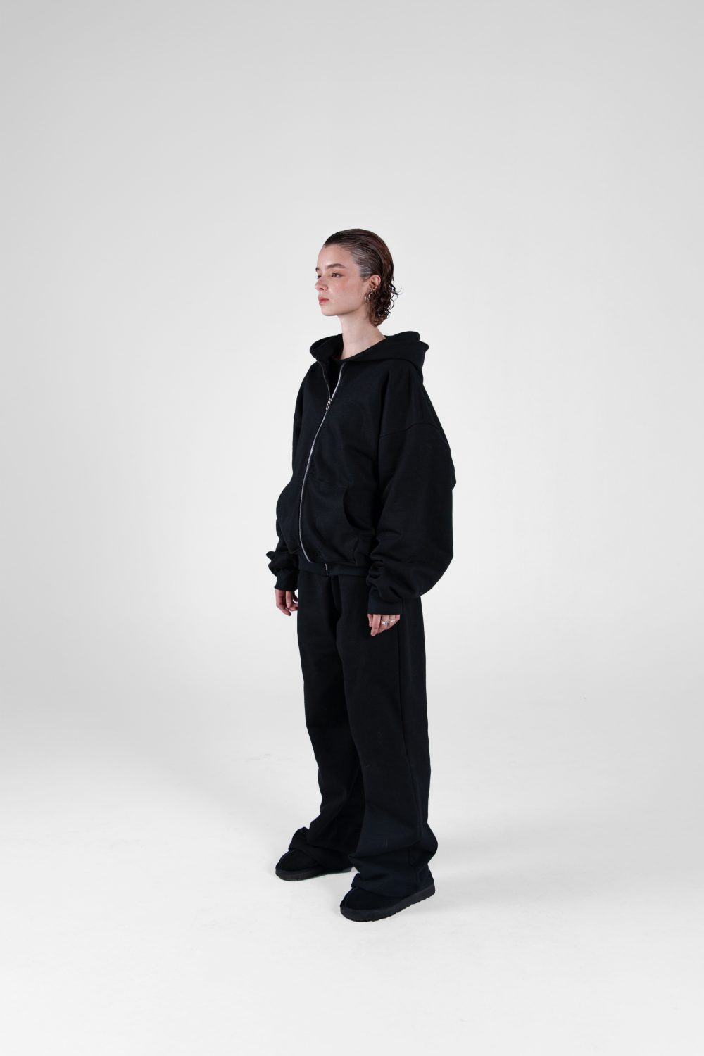 Vantablack Zip Hoodie 450 GSM