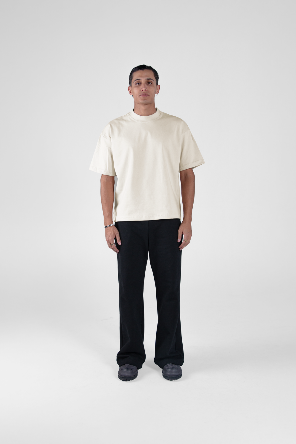 Boxy Tee Sand 250 GSM