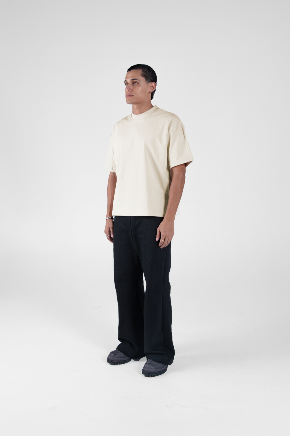 Boxy Tee Sand 250 GSM