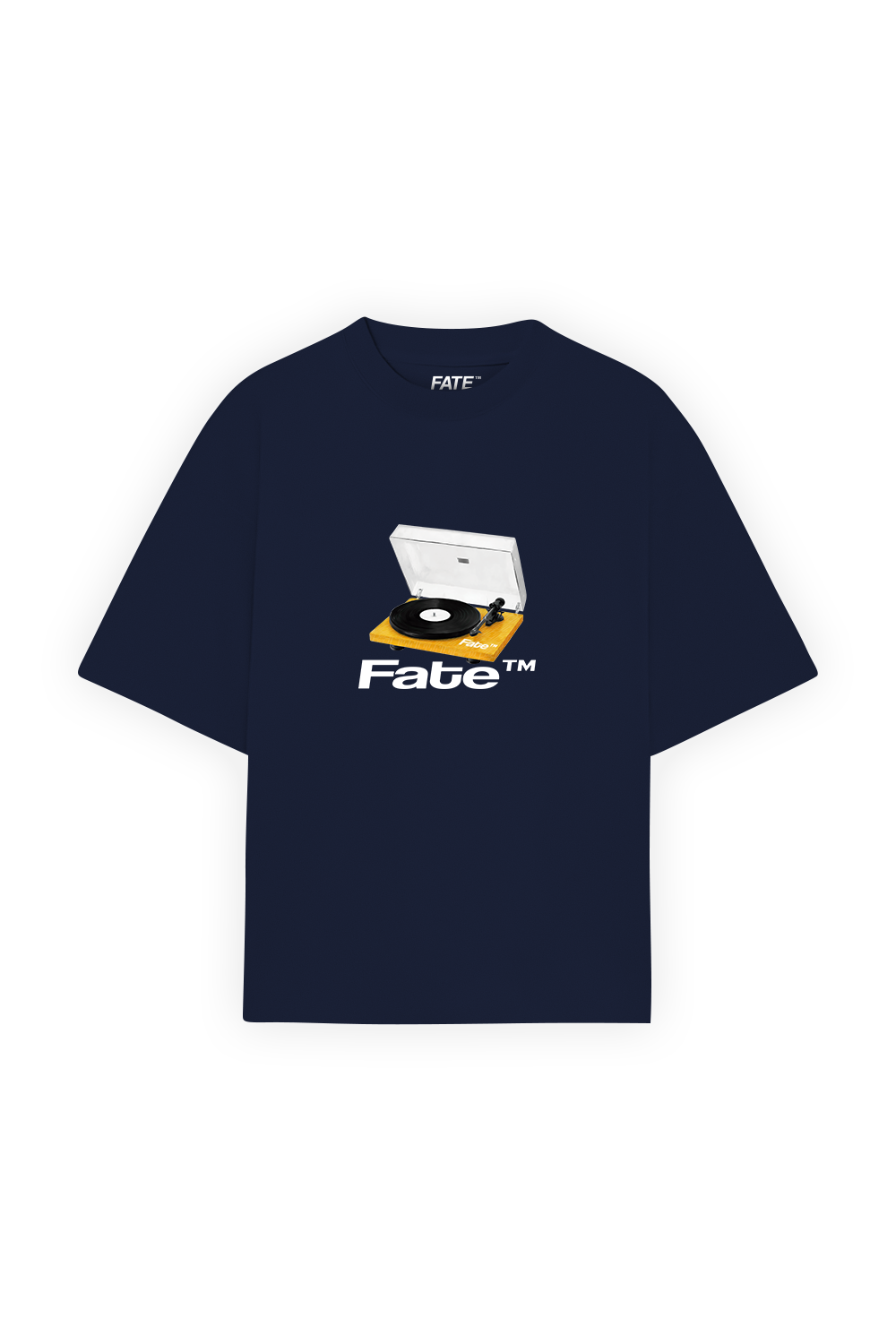 Turntable Tee Blue Navy